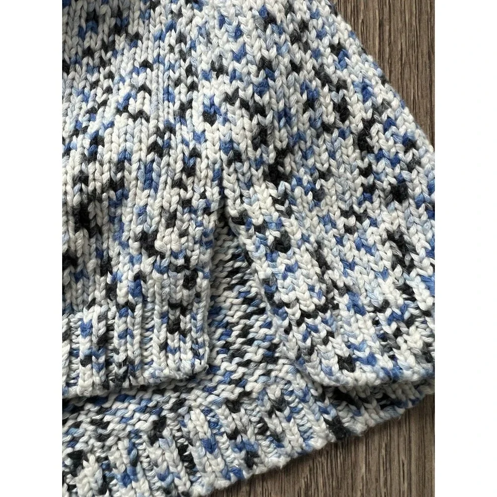 Talbots Sweater XL Petite Roll Mock Neck Pullover Knit Plus Cotton Blend Coastal - Picture 5 of 9